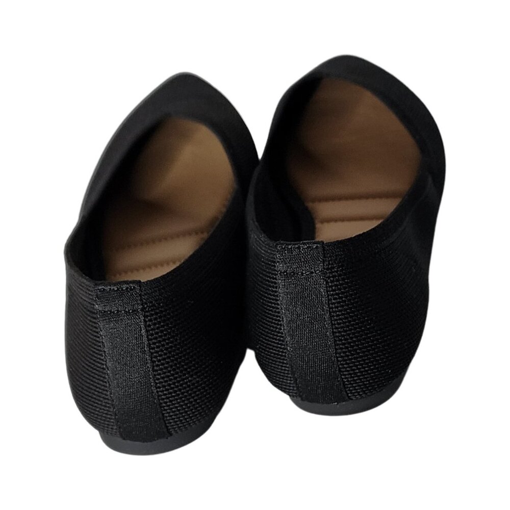 Katie & Kelly Jayde Pointed Toe Black Flats Size 6M Very Comfy - Picture 5 of 7